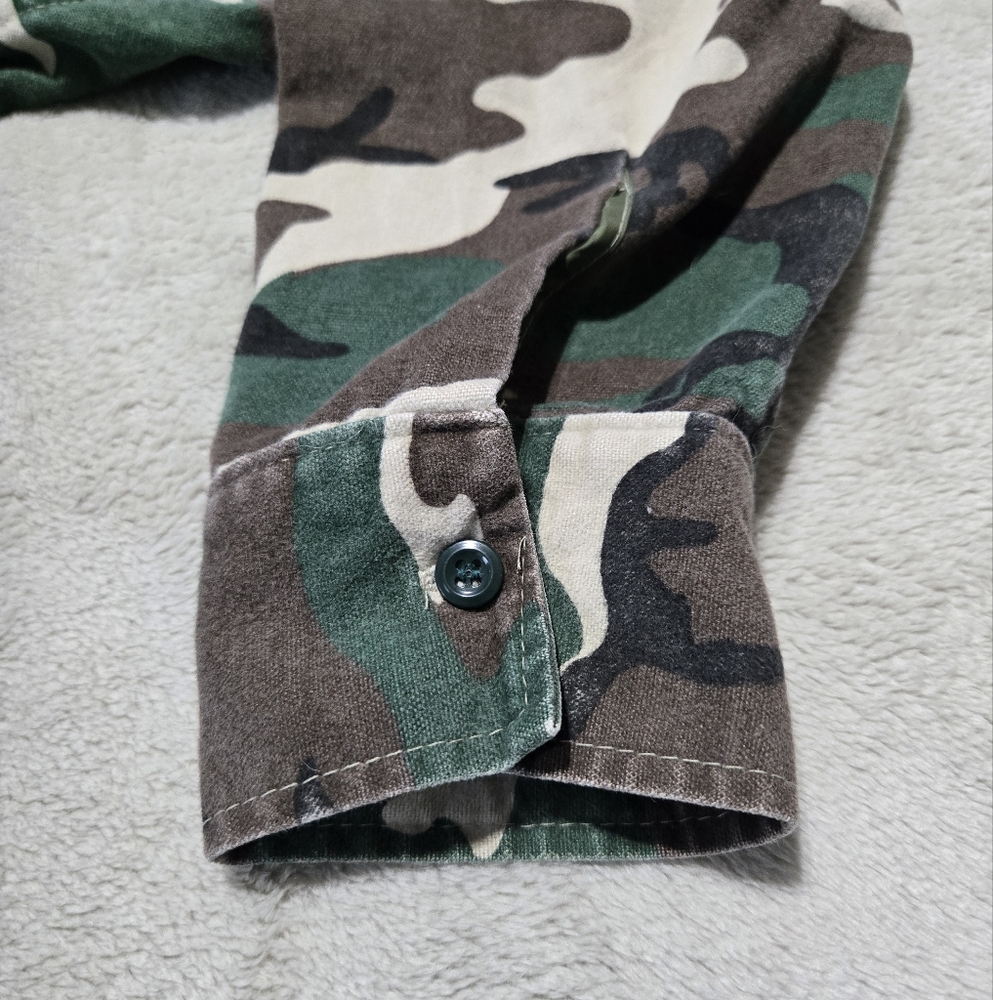 Vtg Deerskin Melton Chamois Shirt Sz XL (No Tag) *Measured* Woodland USA Made - Picture 5 of 7